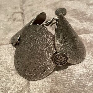 Vintage Ottoman Silver Bracelet  6.5-7.5”